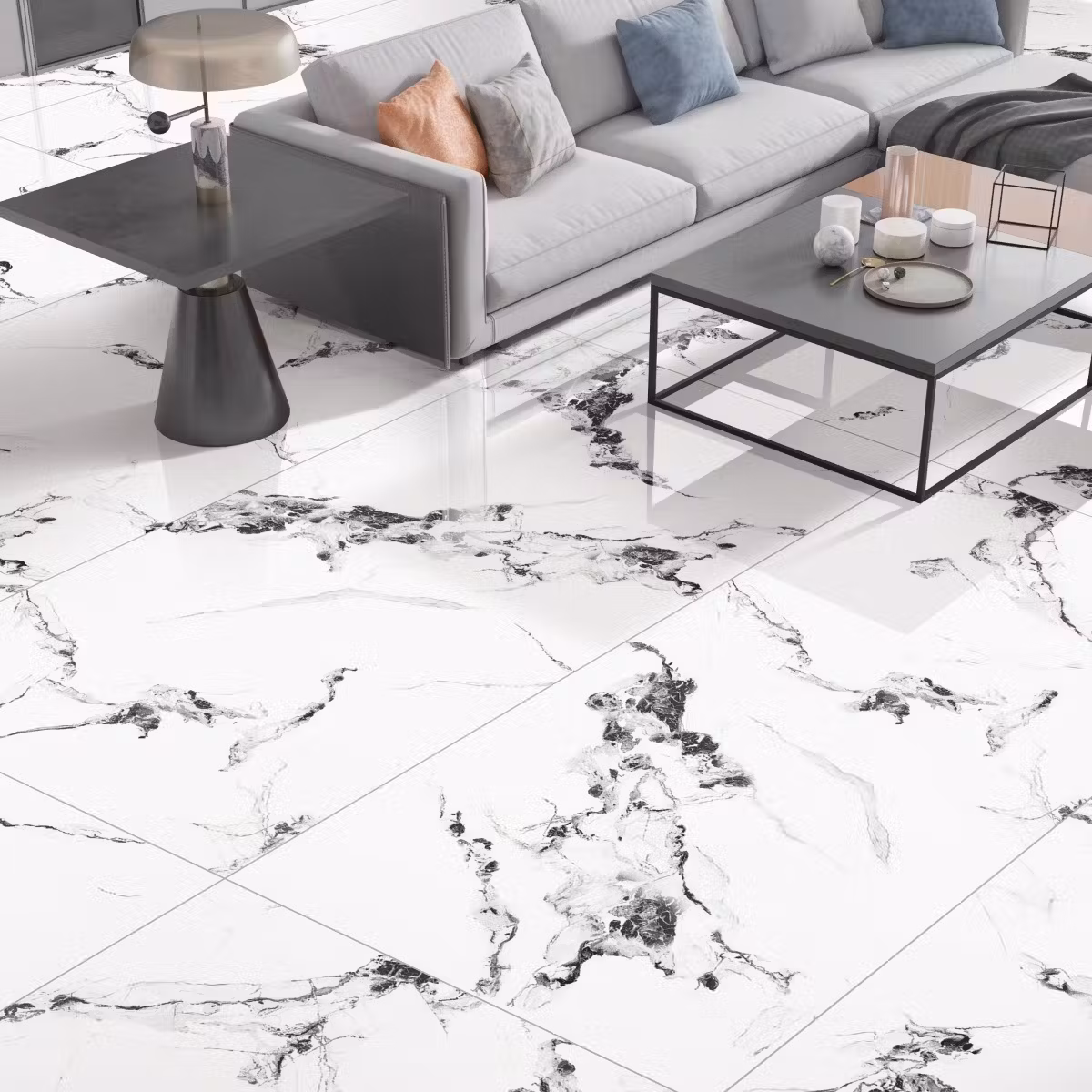 Modern white toilet bowl